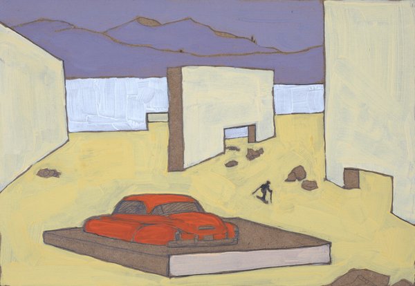 Dédale IV - 21x30 - tempera